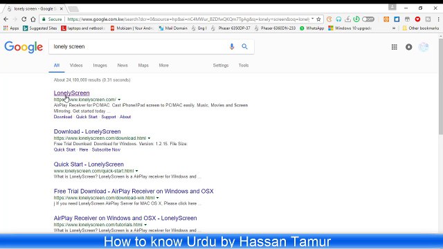 how to mirror your iphone screen with pc screen mirroring app | how to know urdu