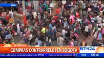 Carrera navideña: compradores de último minuto en la capital colombiana abarrotan tiendas y comercios