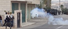 Rocks and Tear Gas Exchanged in Extended Clashes South of Bethlehem