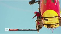 Chamrousse : bloqués dans des télécabines