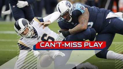 Can't-Miss Play: Jurrell Casey LIGHTS UP Jared Goff, Titans scoop-and-score