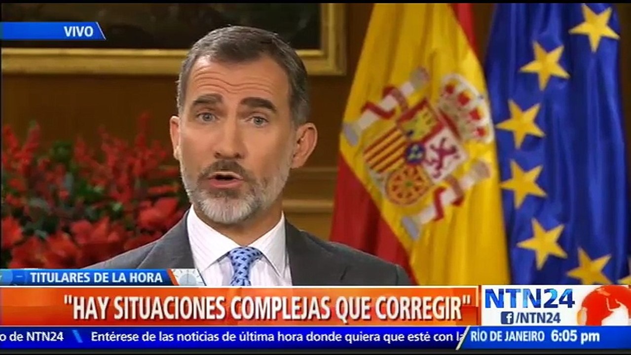 En su mensaje de Navidad el Rey de España instó al Parlamento catalán a respetar la pluralidad de la región