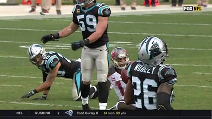 Winston finds Evans between three Panthers for 30 yards