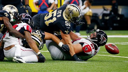 Freeman fumbles away Falcons scoring chances at 1-yard line