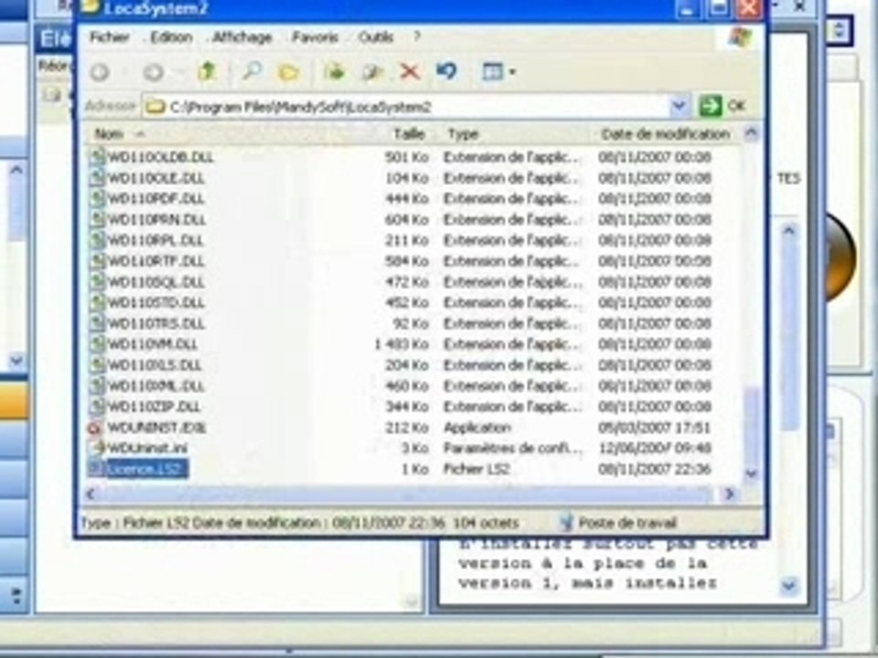 enregistrer la licence locasystem immo version 2