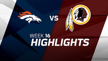 Broncos vs. Redskins highlights | Week 16