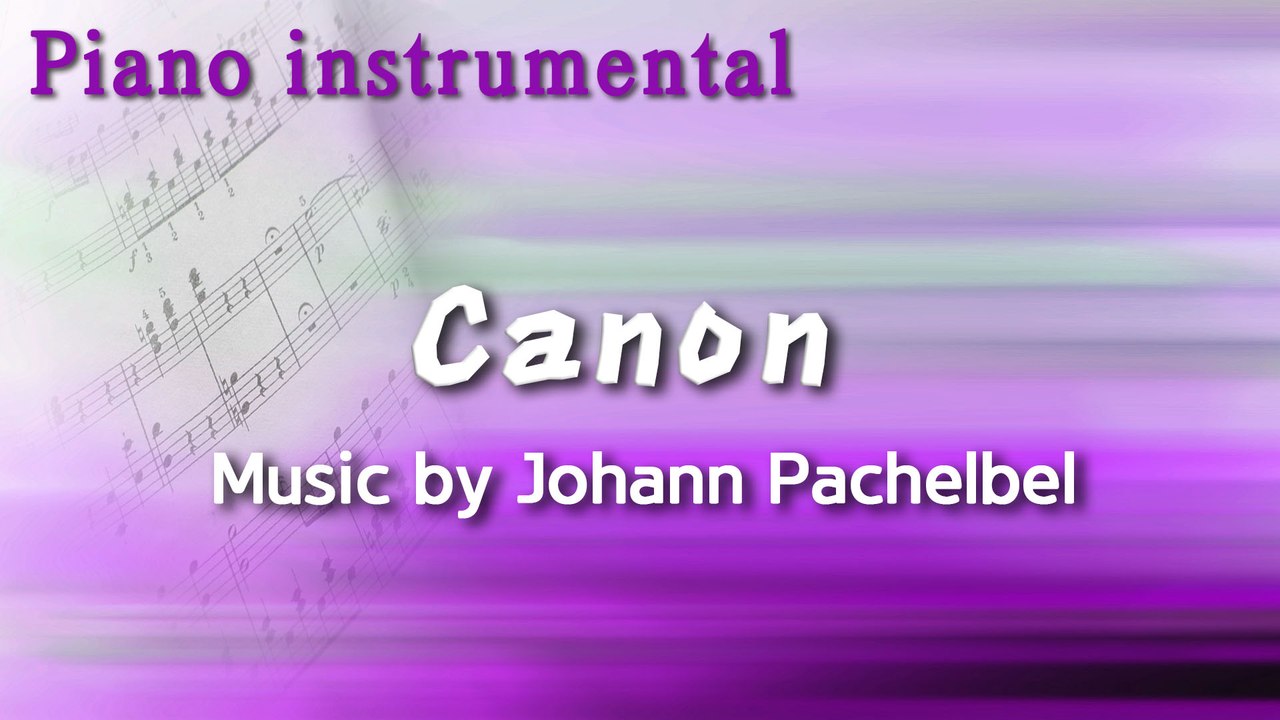 캐논 (Canon) - Johann Pachelbel (피아노 연주곡)