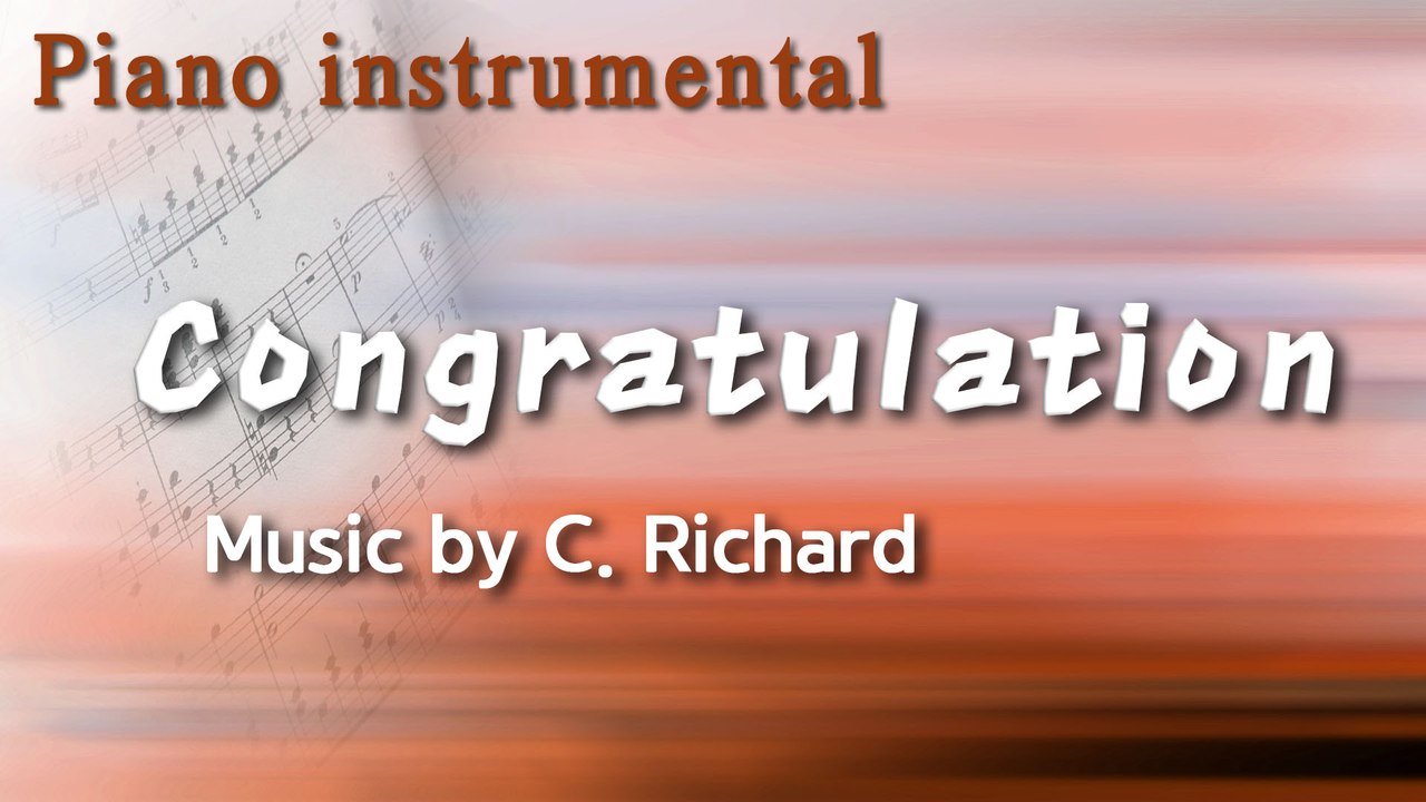 축하송 (Congratulation) - C. Richard (피아노 연주곡)