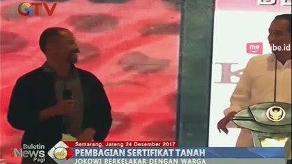 Presiden Jokowi Bagikan 10.350 Sertifikat Tanah di Semarang