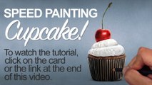Speed Painting - Realistic Cupcake with Colored Pencils-nwTsBLKH-M8