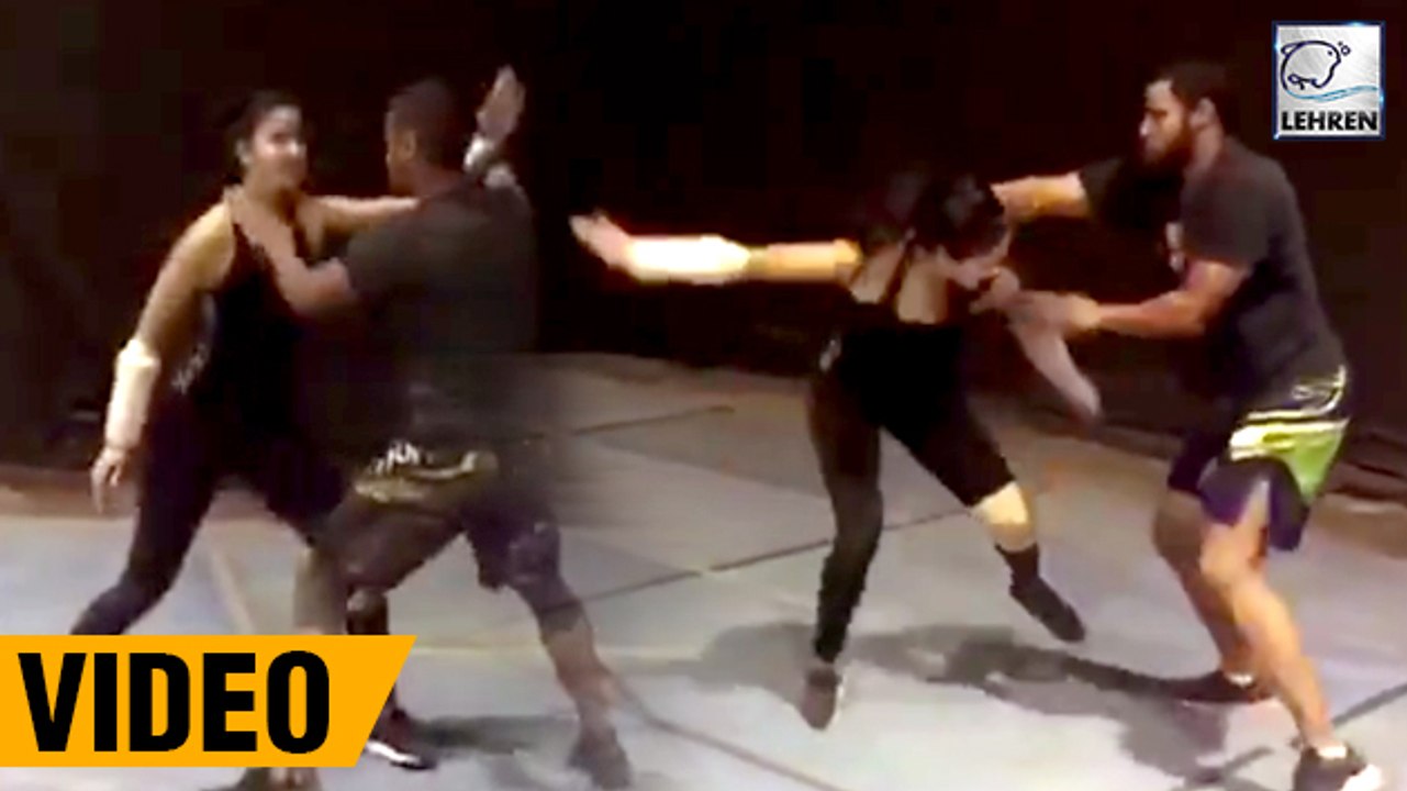 Katrina Kaif Performing STUNTS LIVE For Tiger Zinda Hai | Salman Khan