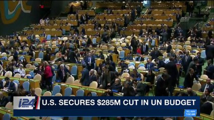 i24NEWS DESK | U.S. secures $285M cut in budget | Monday, December 25th 2017