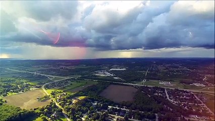 Increíble OVNI grabado desde drone