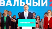 Russian opposition leader Navalny files presidential candidacy papers