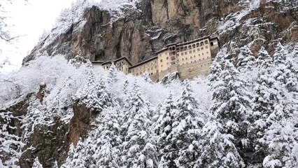 Sümela Manastırı beyaza büründü - TRABZON