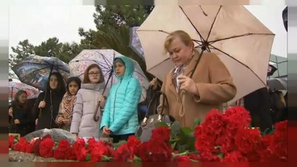 Trauer in Sotschi ein Jahr nach Flugzeugabsturz