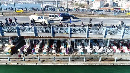 İstanbul'da 'Kış güneşi ' manzaraları havadan görüntülendi