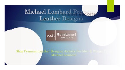 Premium Leather Designer Jackets