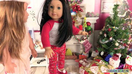 American Girl Christmas Morning Routine - Noël 2017 Chambre de Poupée