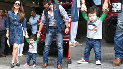 Descargar video: Taimur Ali Khan Starts Walking | Kareena Kapoor Saif Ali Khan