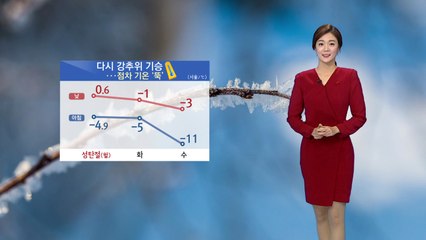 [날씨] 다시 강추위 기승...점차 기온 '뚝' / YTN