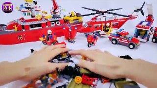 Budowanie klocków Lego City 60108 - Helikopter Strażacki + Bajka
