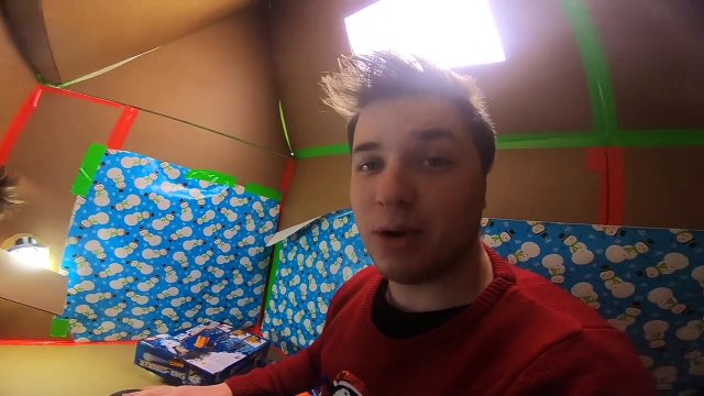 24 HOUR SANTA’S WORKSHOP BOX FORT!! Opening Christmas Presents Early & More!