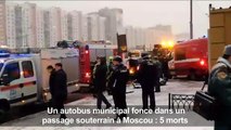 Un autobus fonce dans un passage souterrain à Moscou: cinq morts