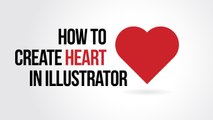 Illustrator Tutorial: How to create a basic heart shape in Adobe Illustrator within 1 Minute