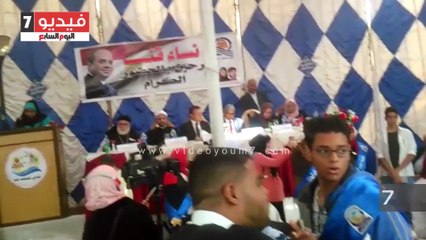 الآلاف من سيدات قنا فى أول مؤتمر نسائى بالصعيد لدعم الرئيس