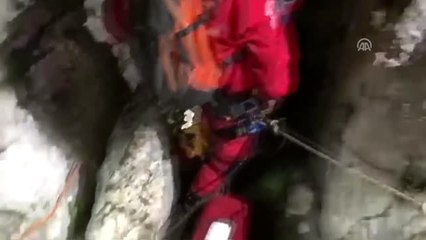 Dağ Yamacında Mahsur Kalan Kişi Kurtarıldı