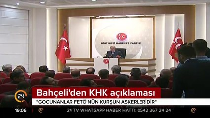 Bahçeli'den KHK açıklaması
