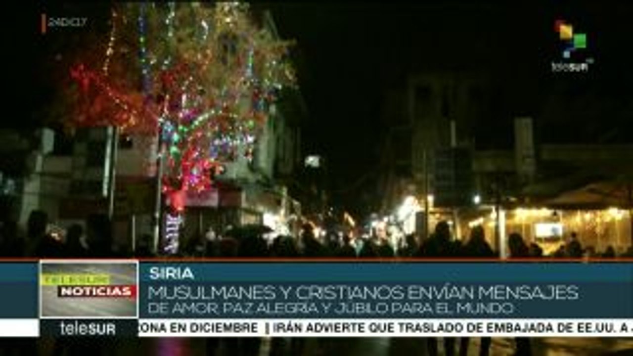 Cristianos sirios envían en Navidad mensajes de paz y amor al mundo