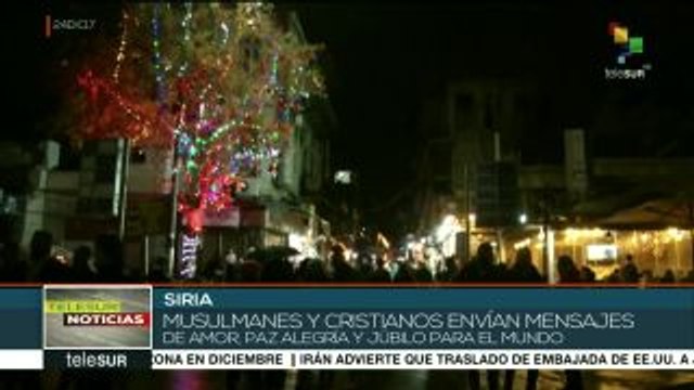 Cristianos sirios envían en Navidad mensajes de paz y amor al mundo