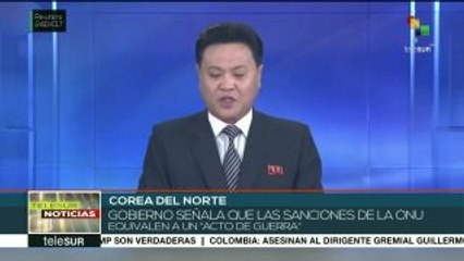Gobierno norcoreano califica sanciones de la ONU como "acto de guerra"