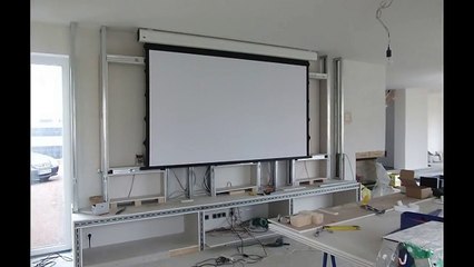 Alçıpan televizyon ünitesi