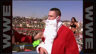 Santa Cena gives Mr. McMahon an Attitude Adjustment  Tribute to the Troops 2007