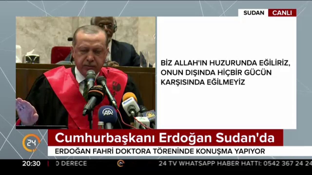 Cumhurbaşkanı Sudan'da