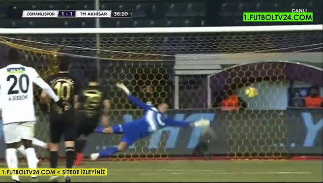 1-1 Soner Aydoğdu Goal Turkey Süper Lig - 25.12.2017 Osmanlispor FK 1-1 Akhisar Bld