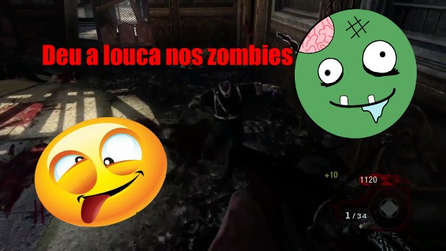 Gameplay Call of dutty: Black ops 1 (modo zombie) - Esse zombies estão maluco