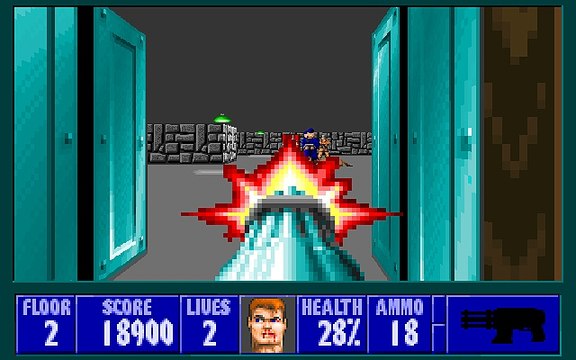 Wolfenstein 3D Testando O Fraps