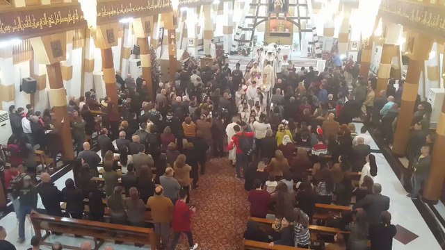 Syriac Catholics Gather for Christmas Eve Mass in Baghdad's Church of the Lady of Salvation