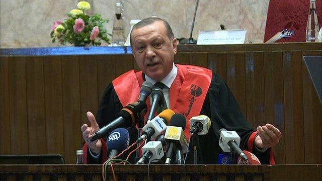 - Cumhurbaşkanı Erdoğan: 'DEAŞ, PYD gibi gibi terör örgütlerini taşeron olarak kullanıyorlar'- 'Sırtımızı kardeşlerimize dönersek uçuruma yuvarlanmış oluruz'- '128 ülke şantaj ve tehditlere rağmen tasarı lehine oy kullandı'