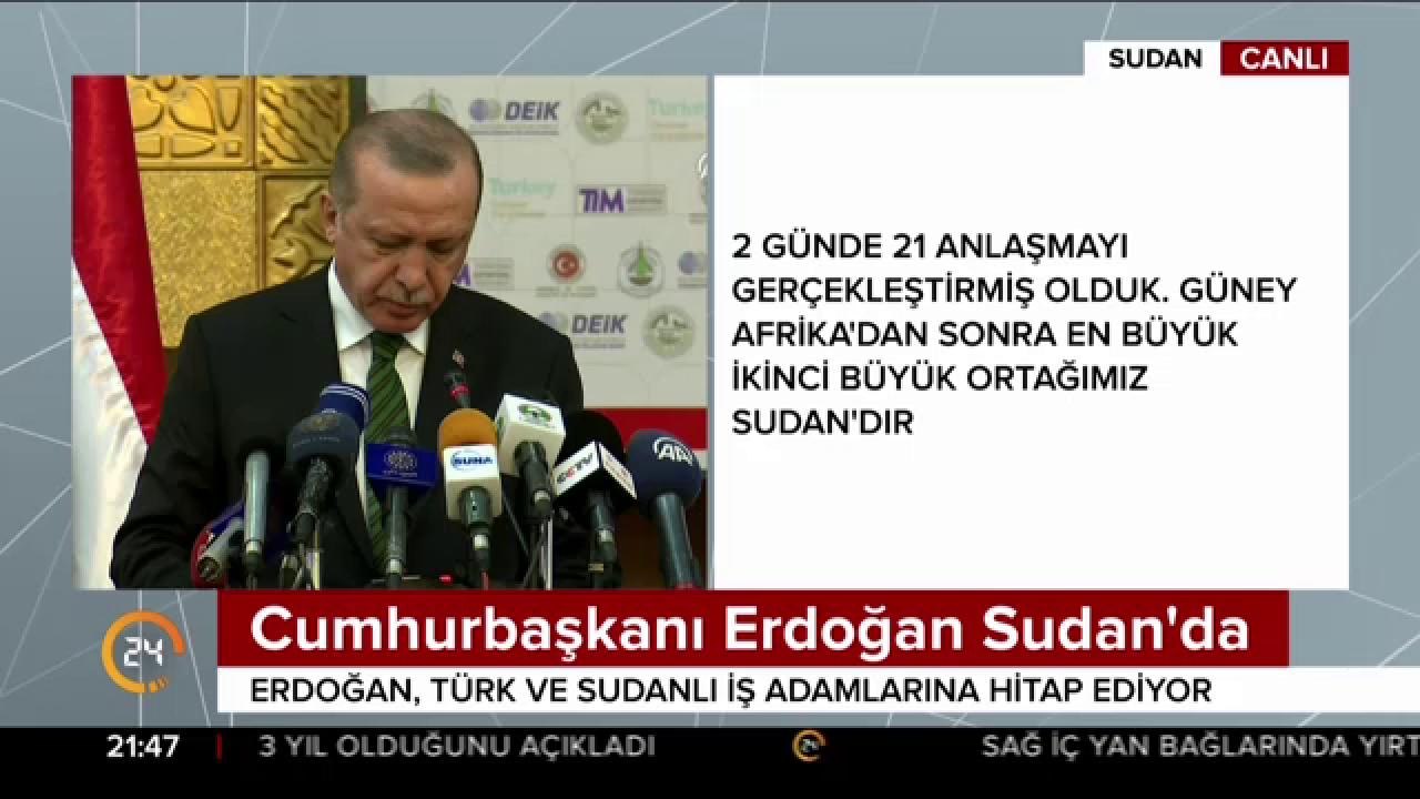 Cumhurbaşkanı Sudan'da