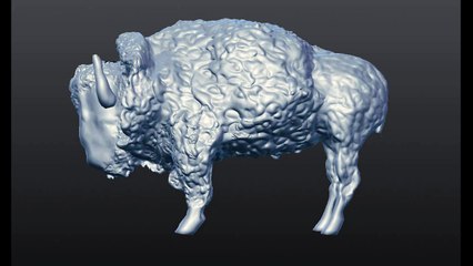 BISON DE NOEL EN 3D