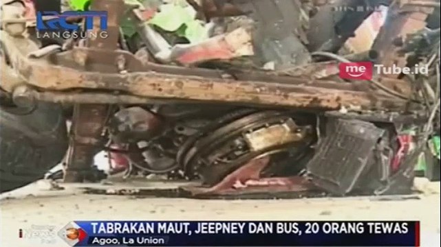 Bus Rombongan Misa Natal Tabrakan di Filipina, 20 Orang Tewas