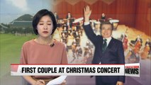 President Moon Jae-in spends first Christmas enjoying concert for peace