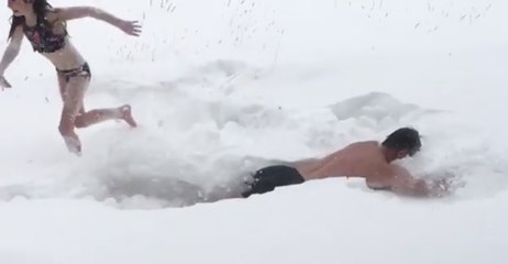 People Enjoy Fresh Snow in Northern Colorado