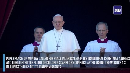 Pope Francis delivers traditional Christmas address