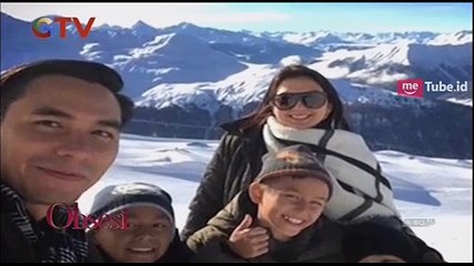 Keluarga Darius dan Donna Rayakan Natal di Swiss